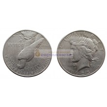 США 1 доллар 1923 год. "S" - Сан-Франциско. Мирный доллар (Peace Dollar). Серебро.