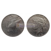 США 1 доллар 1923 год. "S" - Сан-Франциско. Мирный доллар (Peace Dollar). Серебро.