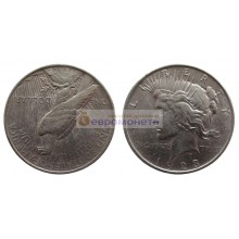 США 1 доллар 1923 год. Филадельфия. Мирный доллар (Peace Dollar). Серебро.