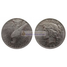 США 1 доллар 1923 год. Филадельфия. Мирный доллар (Peace Dollar). Серебро.