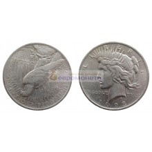 США 1 доллар 1923 год. Филадельфия. Мирный доллар (Peace Dollar). Серебро.