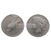 США 1 доллар 1923 год. "S" - Сан-Франциско. Мирный доллар (Peace Dollar). Серебро.