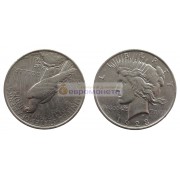 США 1 доллар 1923 год. Филадельфия. Мирный доллар (Peace Dollar). Серебро.