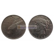 США 1 доллар 1923 год. Филадельфия. Мирный доллар (Peace Dollar). Серебро.