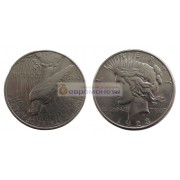 США 1 доллар 1923 год. "S" - Сан-Франциско. Мирный доллар (Peace Dollar). Серебро.