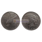 США 1 доллар 1925 год. Филадельфия. Мирный доллар (Peace Dollar). Серебро.