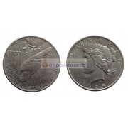 США 1 доллар 1925 год. Филадельфия. Мирный доллар (Peace Dollar). Серебро.