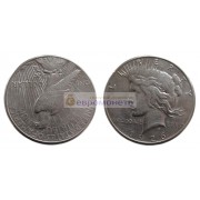 США 1 доллар 1926 год. "S" - Сан-Франциско. Мирный доллар (Peace Dollar). Серебро.