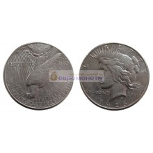 США 1 доллар 1926 год. "S" - Сан-Франциско. Мирный доллар (Peace Dollar). Серебро.