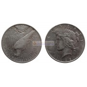 США 1 доллар 1922 год. Филадельфия. Мирный доллар (Peace Dollar). Серебро.