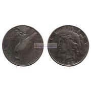 США 1 доллар 1922 год. "S" - Сан-Франциско. Мирный доллар (Peace Dollar). Серебро.