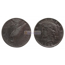 США 1 доллар 1922 год. "S" - Сан-Франциско. Мирный доллар (Peace Dollar). Серебро.