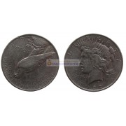 США 1 доллар 1922 год. Филадельфия. Мирный доллар (Peace Dollar). Серебро.