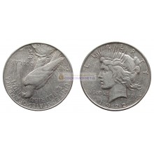 США 1 доллар 1922 год. Филадельфия. Мирный доллар (Peace Dollar). Серебро.