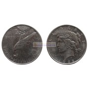 США 1 доллар 1922 год. "D" - Денвер. Мирный доллар (Peace Dollar). Серебро.
