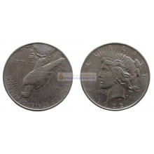 США 1 доллар 1922 год. Филадельфия. Мирный доллар (Peace Dollar). Серебро.