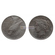 США 1 доллар 1922 год. Филадельфия. Мирный доллар (Peace Dollar). Серебро.