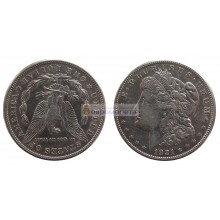 США 1 доллар 1921 год "S" - Сан-Франциско. Доллар Моргана. Серебро. США 1 доллар 1921 год "S" - Сан-Франциско. Доллар Моргана. Серебро.