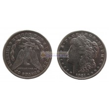 США 1 доллар 1921 год "S" - Сан-Франциско. Доллар Моргана. Серебро. США 1 доллар 1921 год "S" - Сан-Франциско. Доллар Моргана. Серебро.