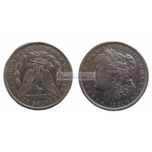 США 1 доллар 1921 год "S" - Сан-Франциско. Доллар Моргана. Серебро. США 1 доллар 1921 год "S" - Сан-Франциско. Доллар Моргана. Серебро.