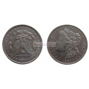 США 1 доллар 1921 год "D" - Денвер. Доллар Моргана. Серебро.