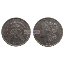 США 1 доллар 1921 год "D" - Денвер. Доллар Моргана. Серебро. США 1 доллар 1921 год "D" - Денвер. Доллар Моргана. Серебро.