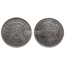 США 1 доллар 1921 год "D" - Денвер. Доллар Моргана. Серебро. США 1 доллар 1921 год "D" - Денвер. Доллар Моргана. Серебро.