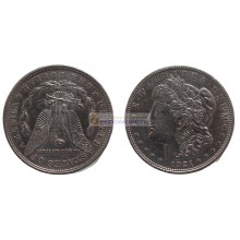 США 1 доллар 1921 год "D" - Денвер. Доллар Моргана. Серебро. США 1 доллар 1921 год "D" - Денвер. Доллар Моргана. Серебро.
