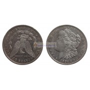 США 1 доллар 1921 год "D" - Денвер. Доллар Моргана. Серебро.