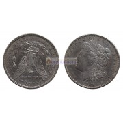 США 1 доллар 1921 год "D" - Денвер. Доллар Моргана. Серебро.