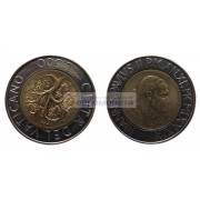 Ватикан 500 лир 1989 год биметалл Папа Иоанн Павел II Ватикан 500 лир 1989 год биметалл Папа Иоанн Павел II