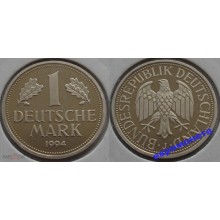 ФРГ 1 марка 1994 год Отметка монетного двора: "J" - Гамбург