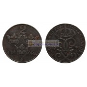 Швеция 2 эре 1948 год. Железо. Король Густав V