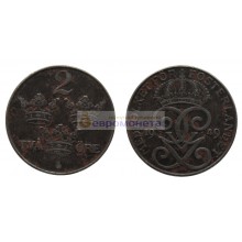 Швеция 2 эре 1949 год. Железо. Король Густав V