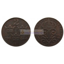 Швеция 2 эре 1950 год. Железо. Король Густав V