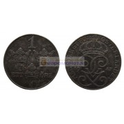 Швеция 1 эре 1947 год. Железо. Король Густав V