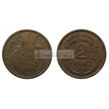 Франция Третья Республика 2 франка 1938 год