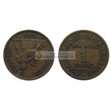 Франция Третья Республика 1 франк 1922 год