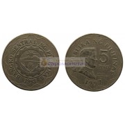 Республика Филиппины 5 песо 1997 год.