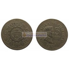 Республика Филиппины 5 песо 1997 год. Республика Филиппины 5 песо 1997 год.