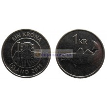Республика Исландия 1 крона 2011 год 