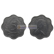 Восточные Карибы 5 центов 1999 год. Королева Елизавета II