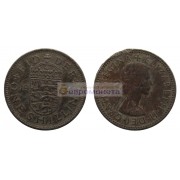Великобритания 1 шиллинг 1954 год. Английский герб - 3 льва внутри коронованного щита