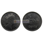 Фиджи 5 центов 2010 год. Королева Елизавета II