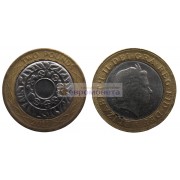 Великобритания 2 фунта  2011 год Королева Елизавета II