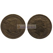 Великобритания 1 фунт 2004 год Мост Форт-Бридж в Шотландии Королева Елизавета II