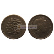 Великобритания 1 фунт 2011 год Три льва Королева Елизавета II