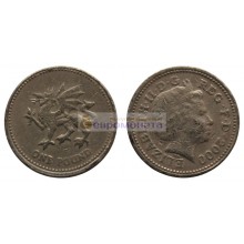Великобритания 1 фунт 2000 год Королева Елизавета II