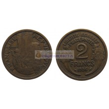 Франция Третья Республика 2 франка 1936 год Франция Третья Республика 2 франка 1936 год