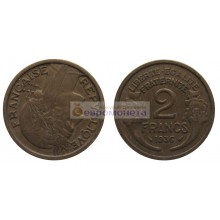 Франция Третья Республика 2 франка 1936 год Франция Третья Республика 2 франка 1936 год